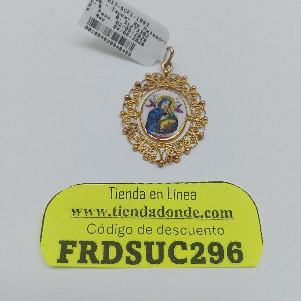 MEDALLA RELIGIOSA ORO 10 K 5.8 GRMS (SEMINUEVO)