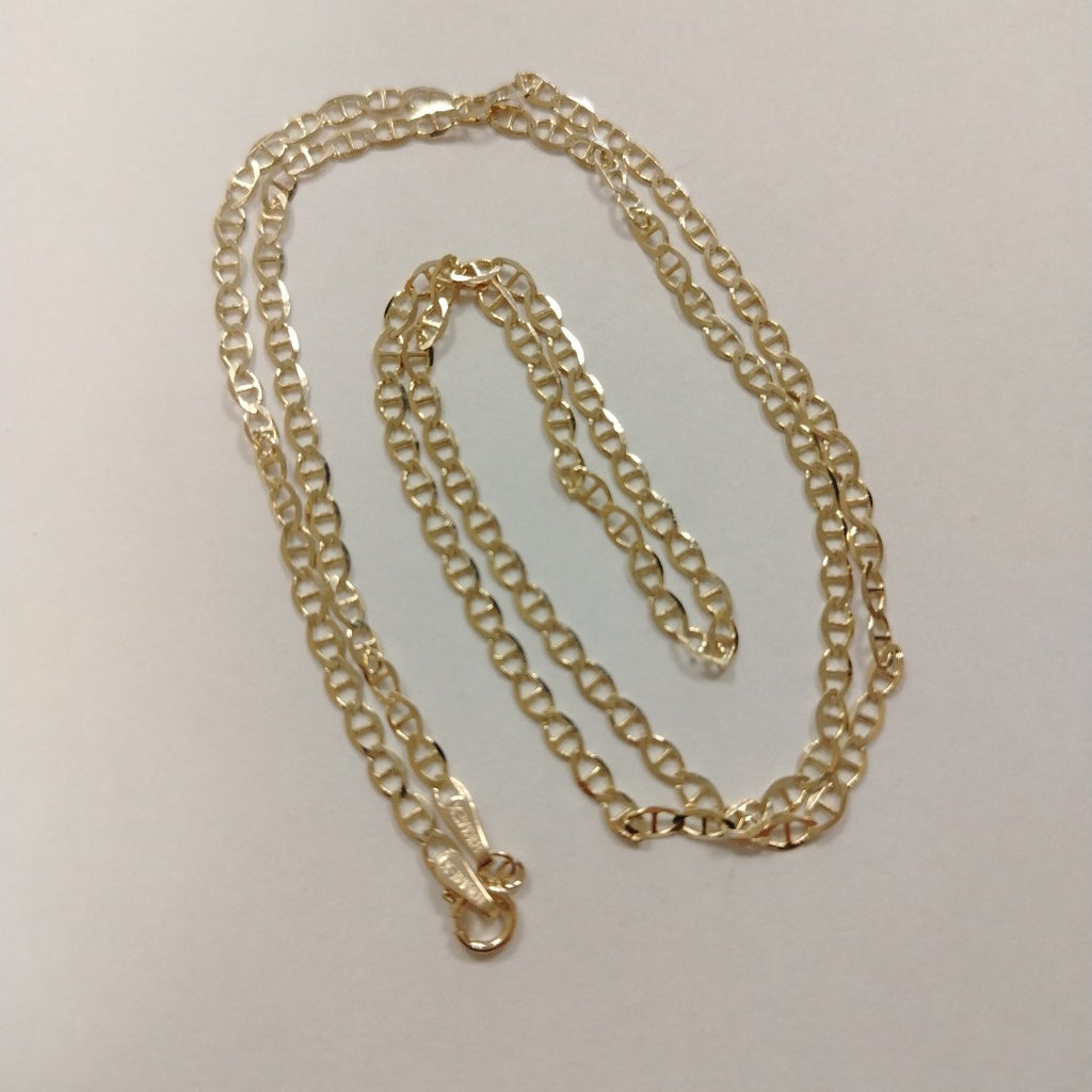 CADENAS TEJIDO GUCHI ORO 10K 60 CM 4.4 GR (NUEVO)