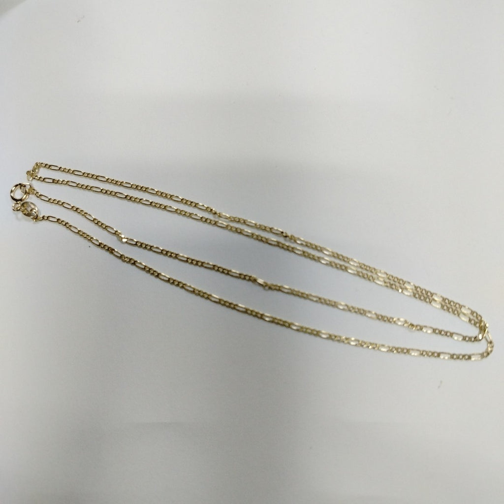 CADENAS TEJIDO 3X1 ORO 14K 55 CM 2.4 GR (NUEVO)