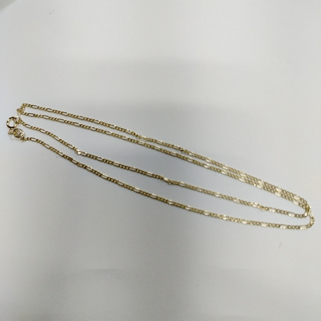 CADENAS TEJIDO 3X1 ORO 14K 55 CM 2.4 GR (NUEVO)