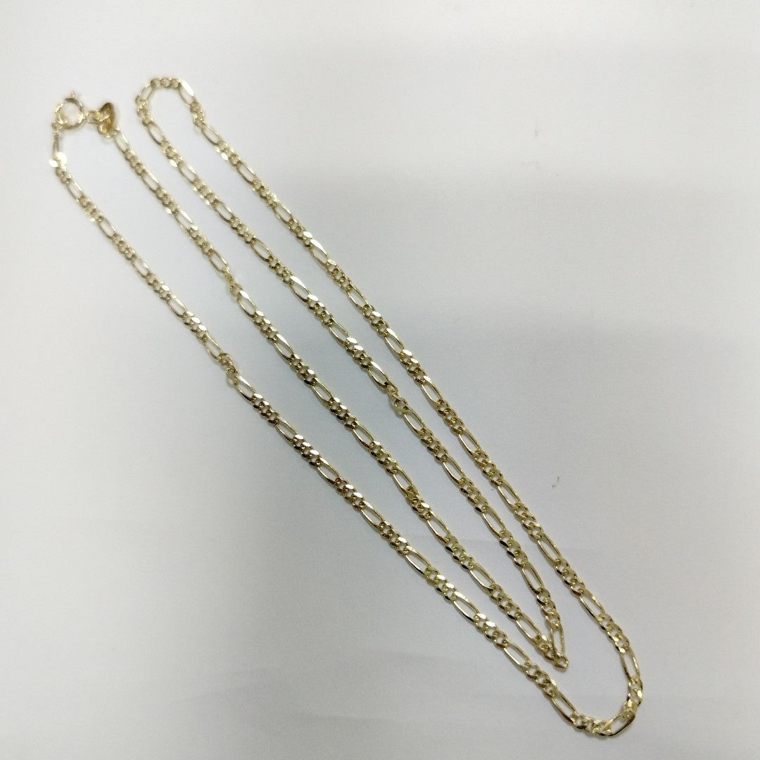 CADENAS TEJIDO 3X1 ORO 10K 50 CM 2.9 GR (NUEVO)