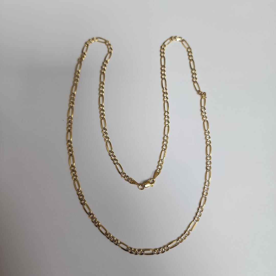 CADENAS 3X1 DIAMANTADA ORO 14K 55 CM 8.4 GR (NUEVO)