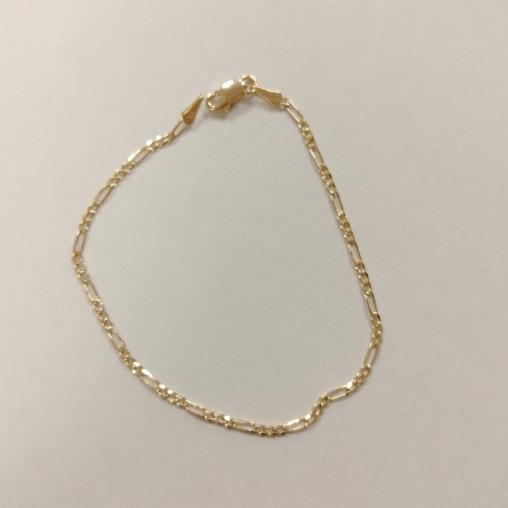 PULSERAS 3X1 ORO 14K 18 CM 1.5 GR (NUEVO)