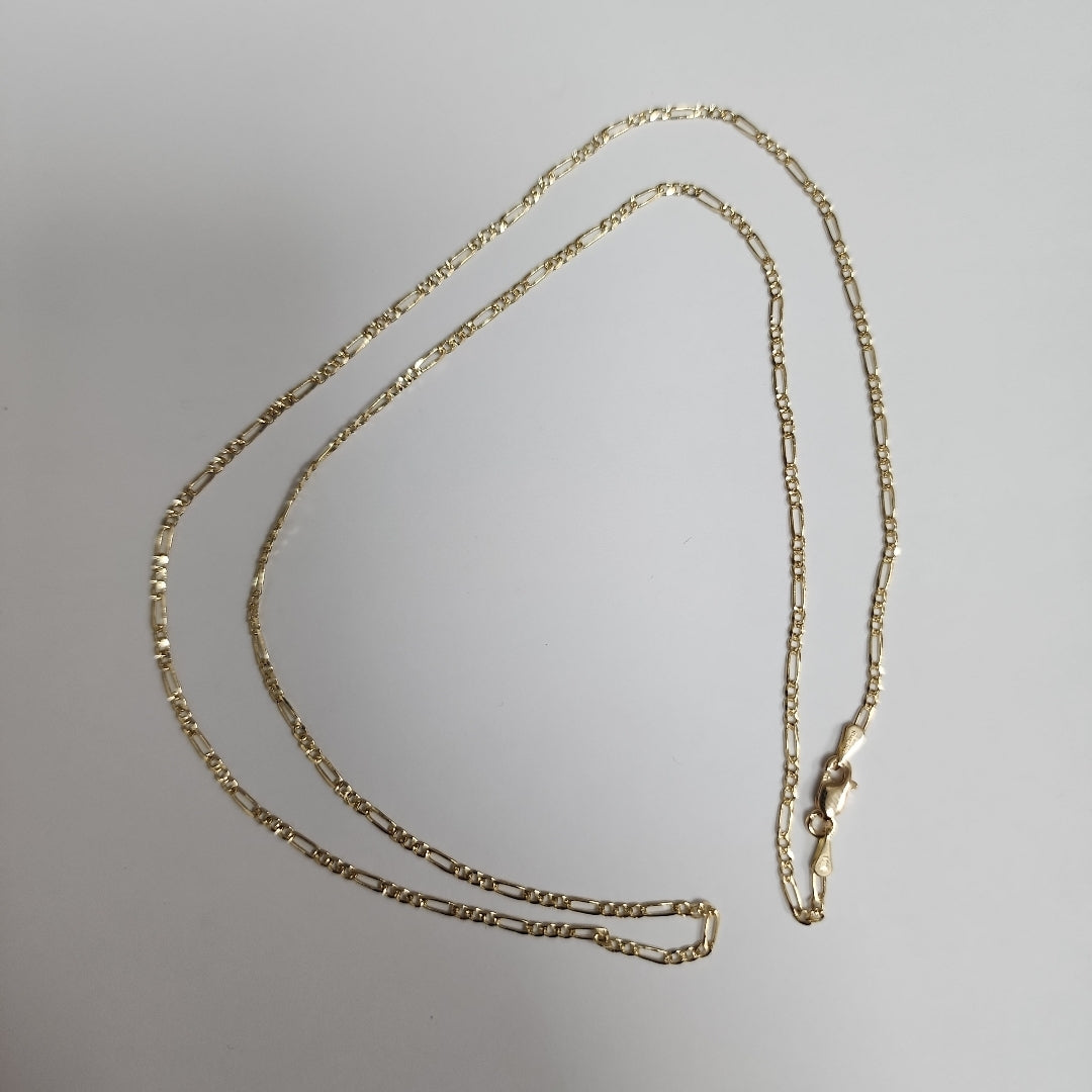 CADENAS 3X1 ORO 14K 55 CM 4 GR (NUEVO)