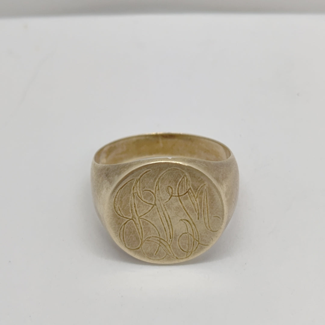 ANILLO CONMEMORATIVO ORO 8 K 9,80 GRMS (SEMINUEVO)