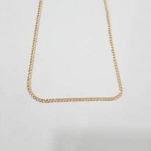 CADENAS BARBADA DIAMANTADA ORO 14K 60 CM 6.2 GR (NUEVO)
