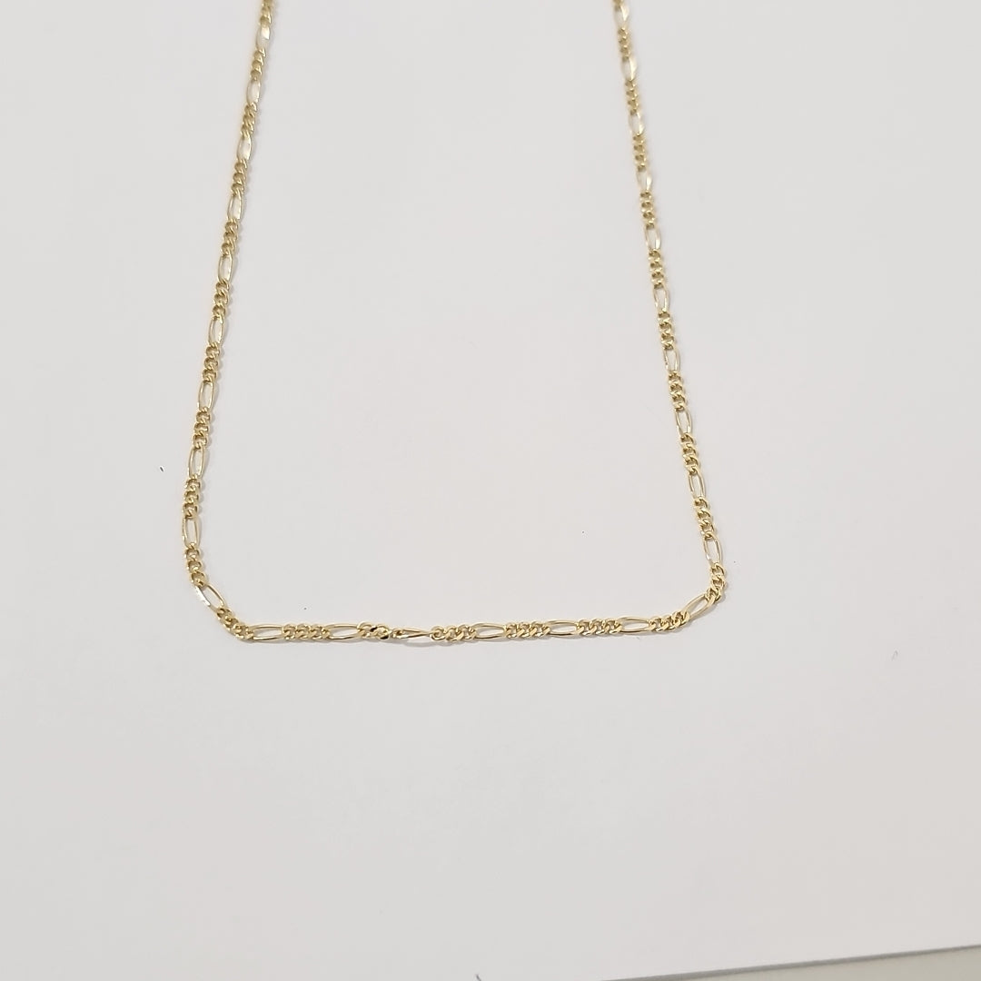 CADENAS TEJIDO 3X1 ORO 14K 55 CM 2.7 GR (NUEVO)