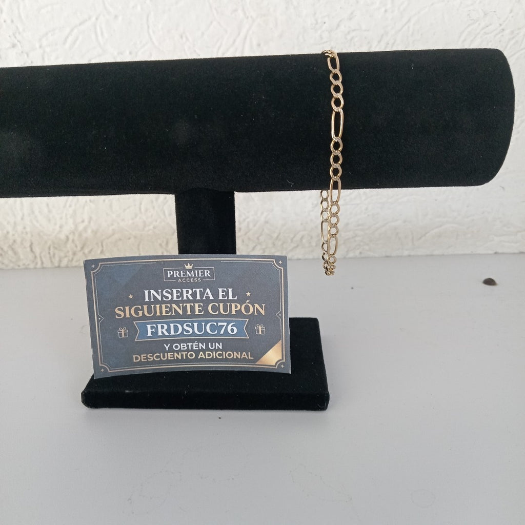 PULSERA ORO, RODIADO 14 K 4.8 GRMS (SEMINUEVO)