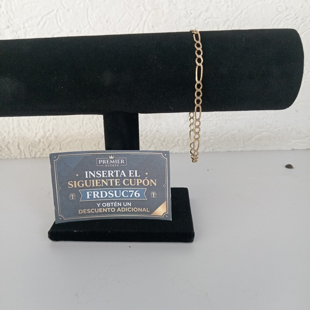 PULSERA ORO, RODIADO 14 K 4.8 GRMS (SEMINUEVO)