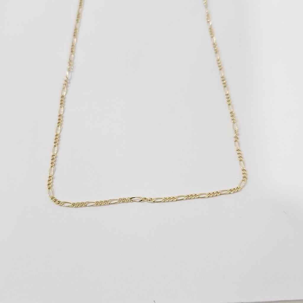 CADENAS TEJIDO 3X1 ORO 14K 55 CM 2.7 GR (NUEVO)