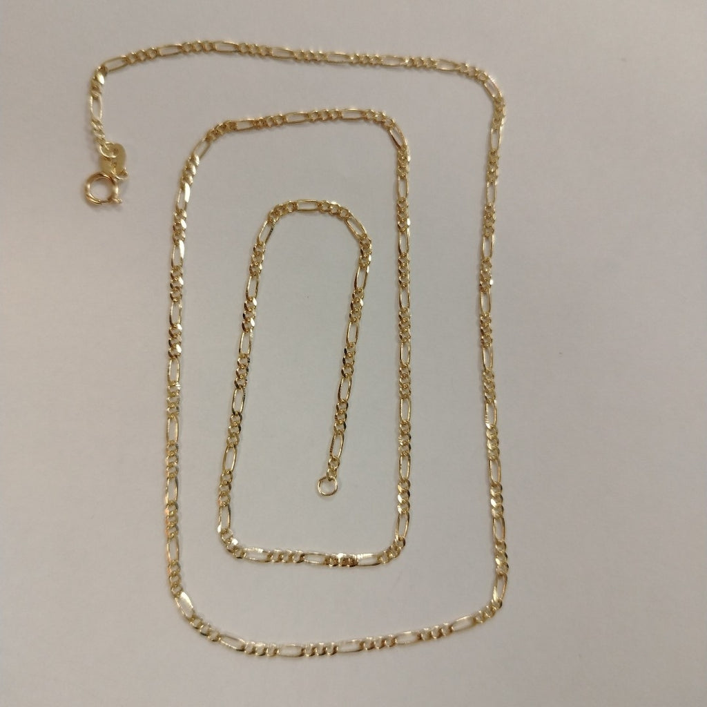 CADENAS TEJIDO 3X1 ORO 10K 55 CM 3.2 GR (NUEVO)