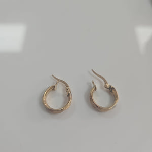 ARRACADAS PAR ORO, RODIADO 14 K 2.5 GRMS (SEMINUEVO)