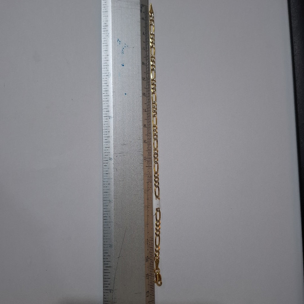 PULSERAS 3X1 DIAMANTADA ORO 14K 18 CM 3 GR (NUEVO)