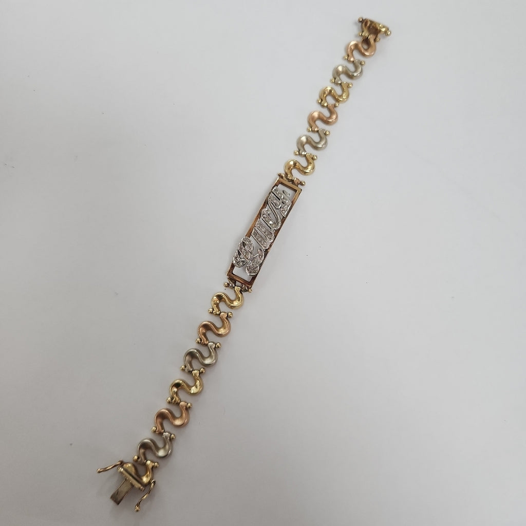 ESCLAVA ORO COMBINADO 14 K 14.8 GRMS (SEMINUEVO)