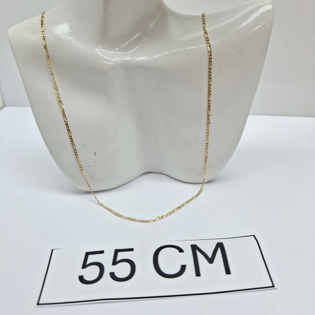 CADENAS TEJIDO 3X1 ORO 14K 55 CM 2.4 GR (NUEVO)