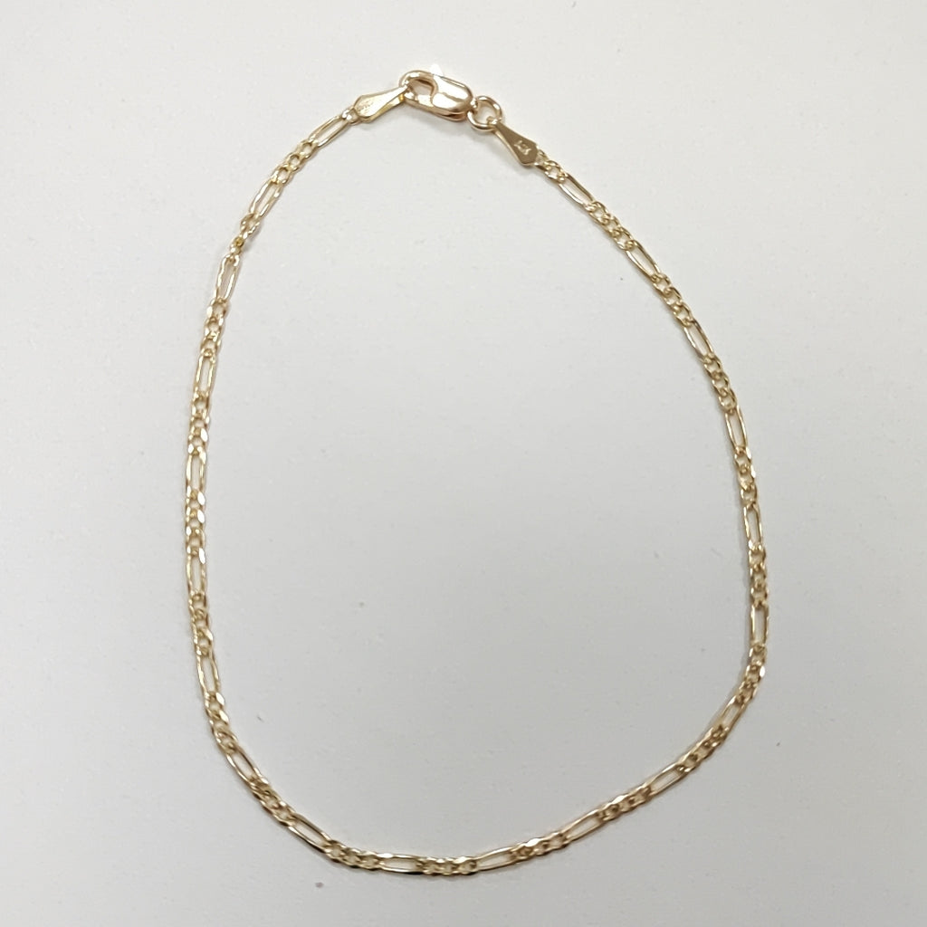PULSERAS BARBADA ORO 14K 21 CM 1.7 GR (NUEVO)