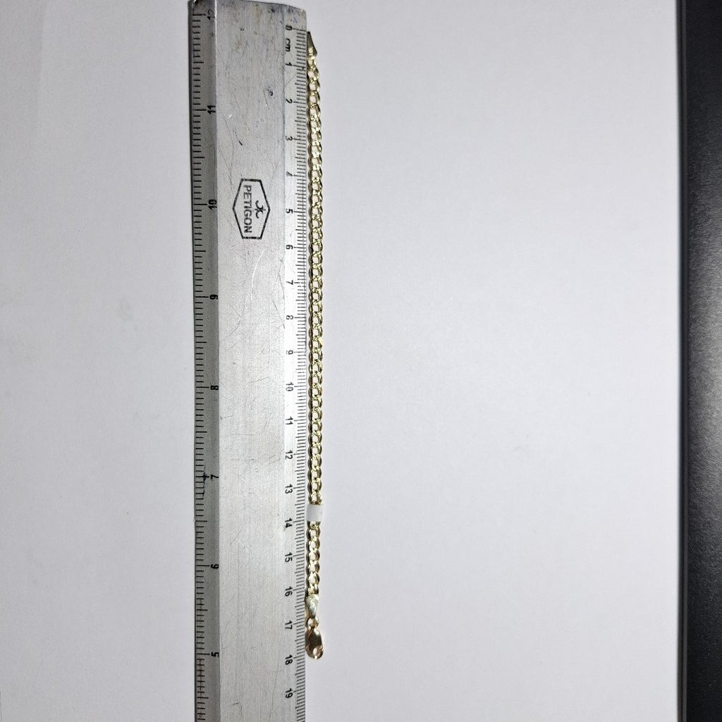 PULSERAS BARBADA ORO 14K 18 CM 4.6 GR (NUEVO)