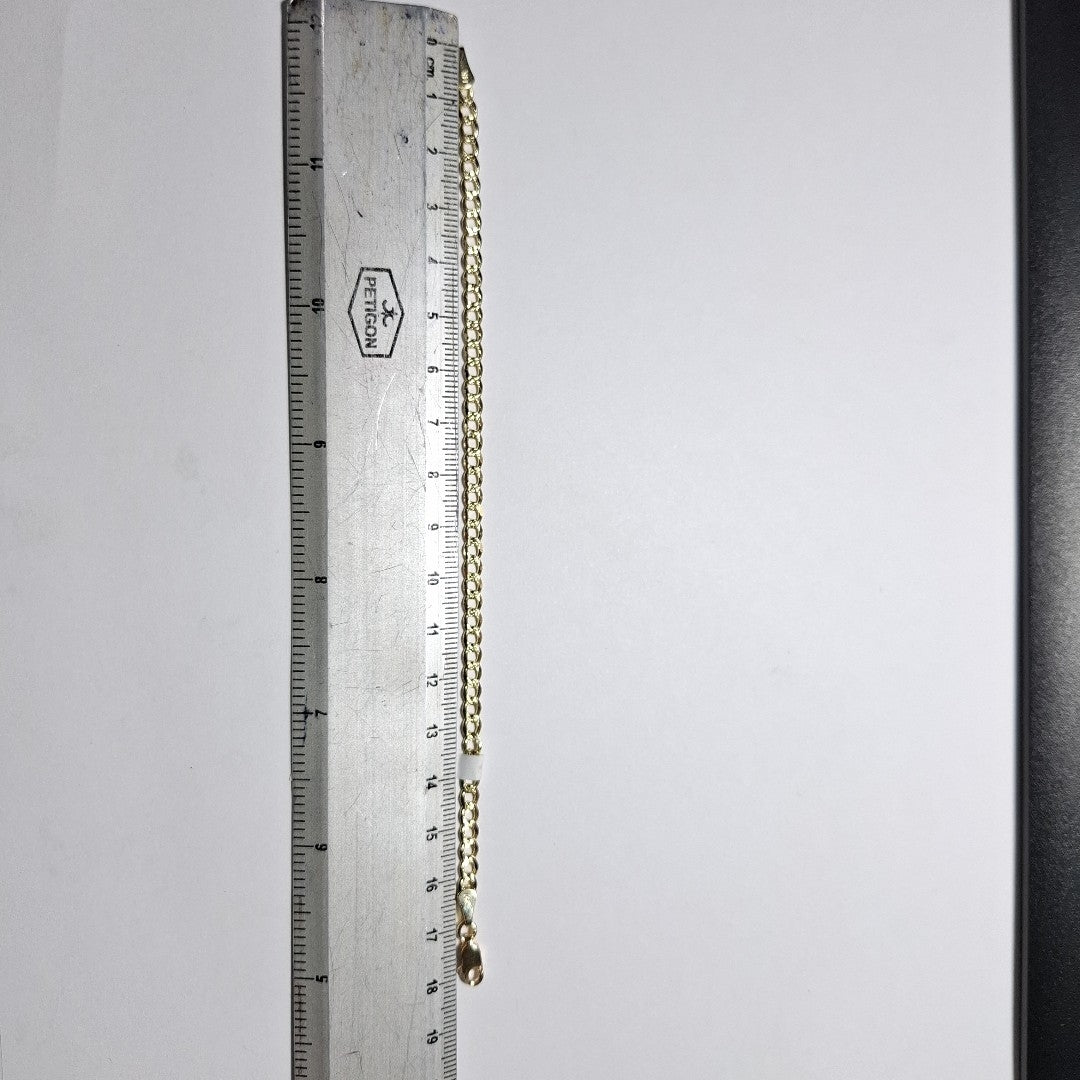 PULSERAS BARBADA ORO 14K 18 CM 4.6 GR (NUEVO)