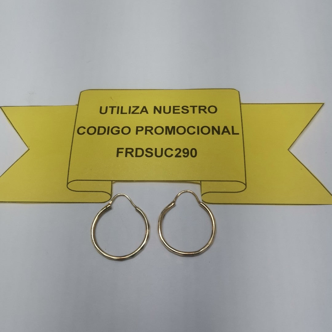 ARRACADAS PAR ORO 14 K 1.4 GRMS (SEMINUEVO)