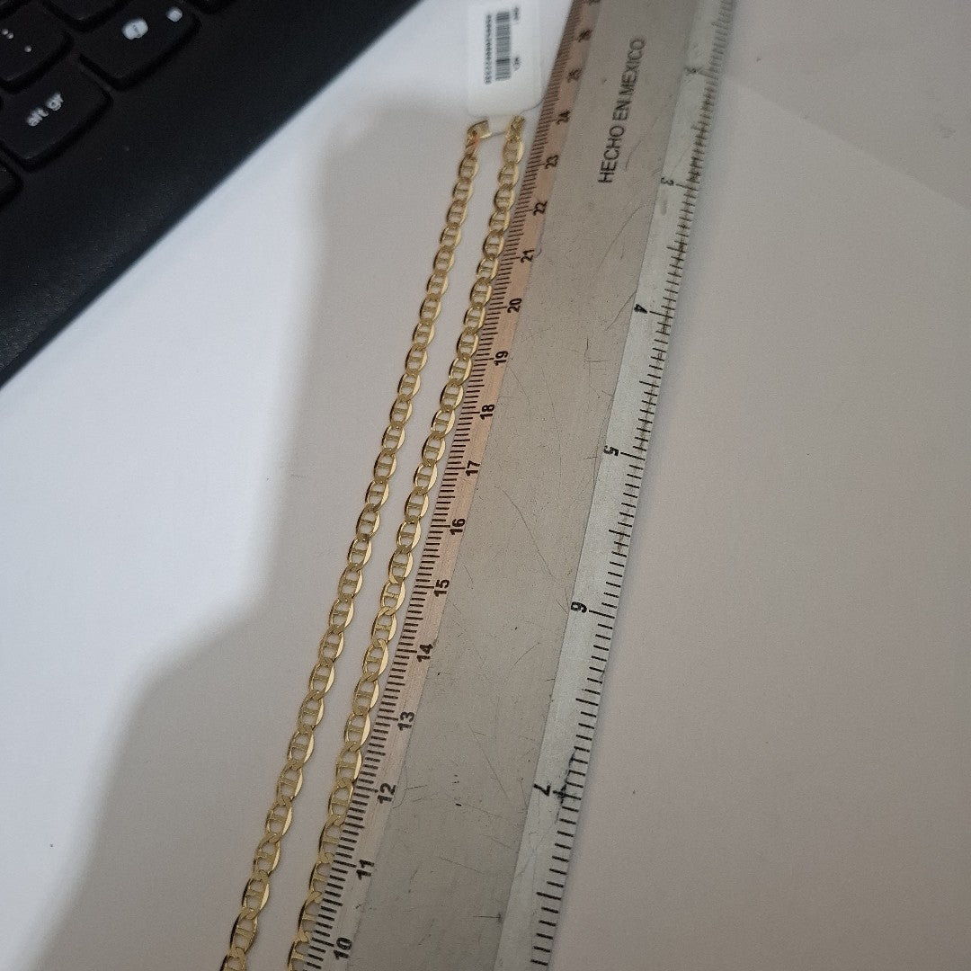 CADENAS TEJIDO MARINERA ORO 14K 50 CM 7.8 GR (NUEVO)