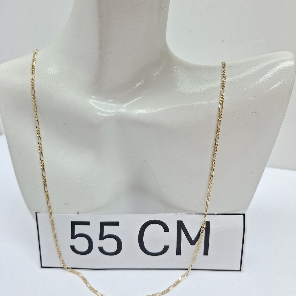 CADENAS TEJIDO 3X1 ORO 14K 55 CM 2.7 GR (NUEVO)
