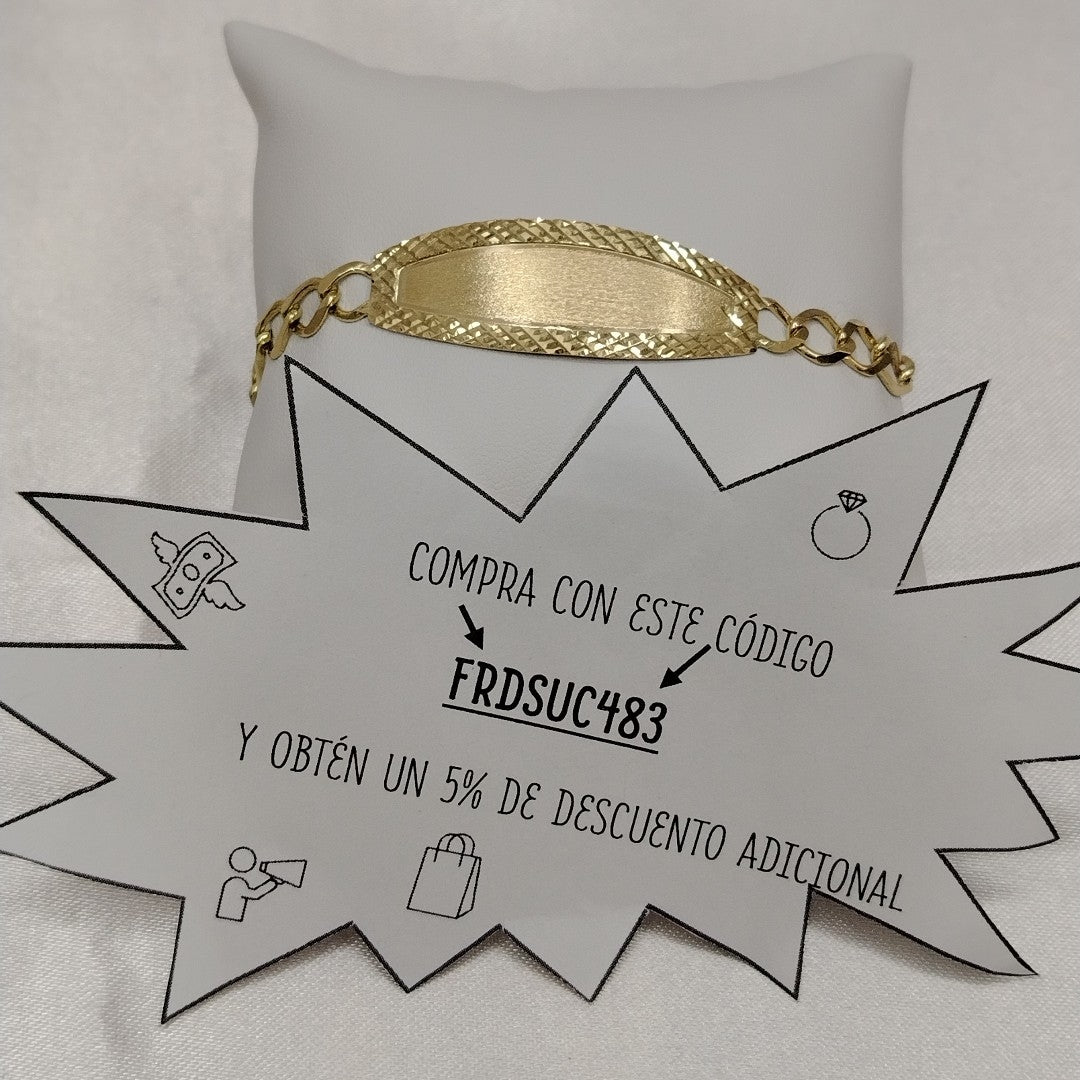 PULSERAS TEJIDO ESCLAVA 3X1 ORO 10K 18 CM 7.1 GR (NUEVO)