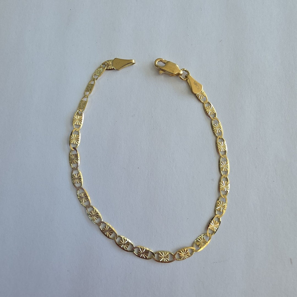PULSERAS GUCHI ORO 14K 18 CM 2.8 GR (NUEVO)