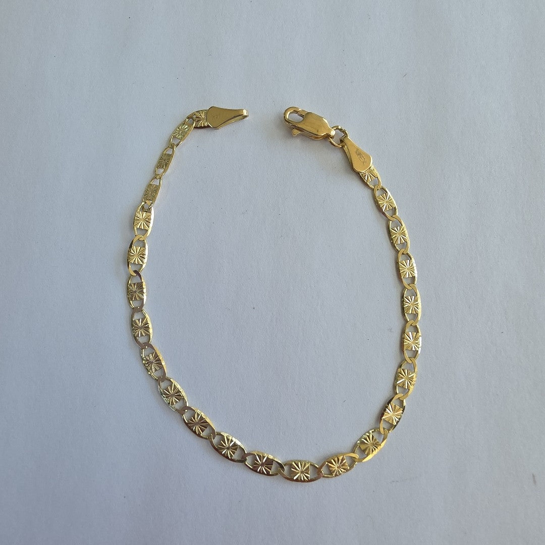 PULSERAS GUCHI ORO 14K 18 CM 2.8 GR (NUEVO)