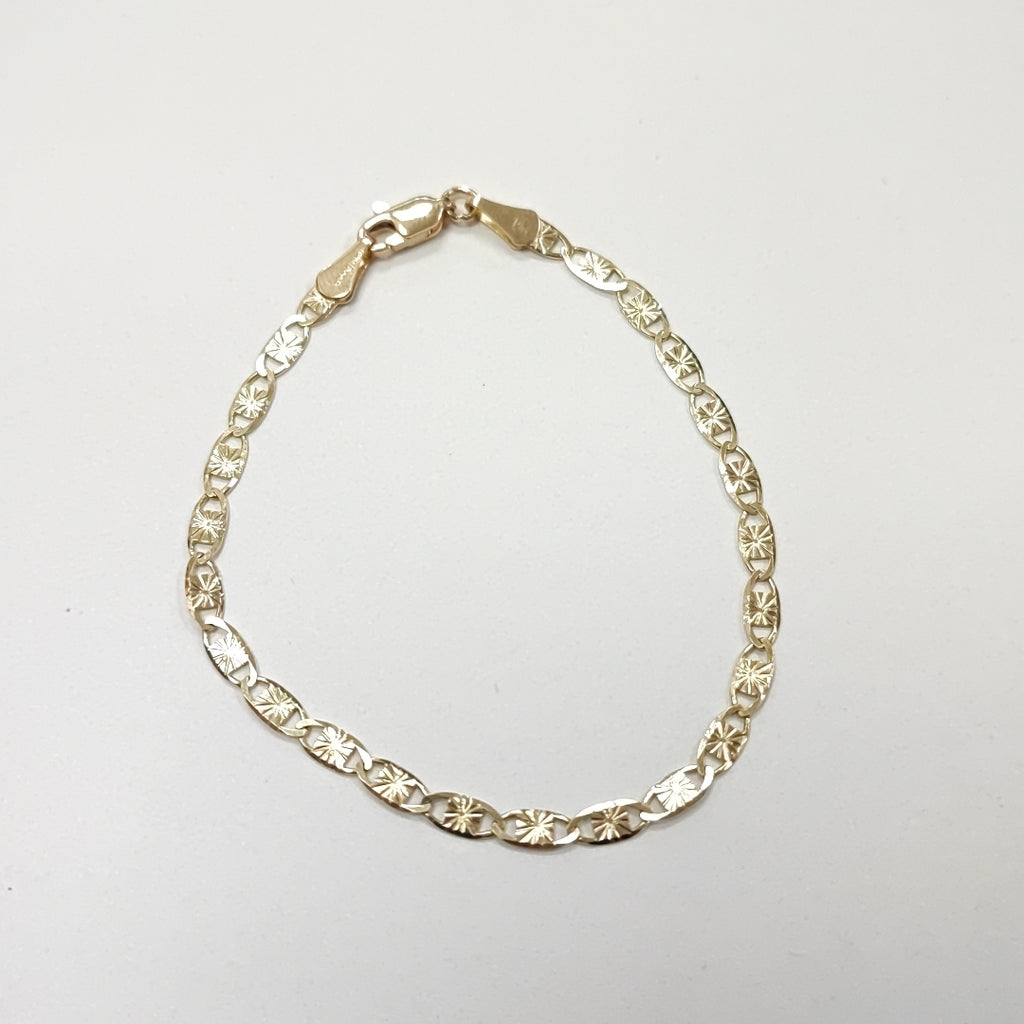 PULSERAS GUCHI ORO 14K 18 CM 2.8 GR (NUEVO)