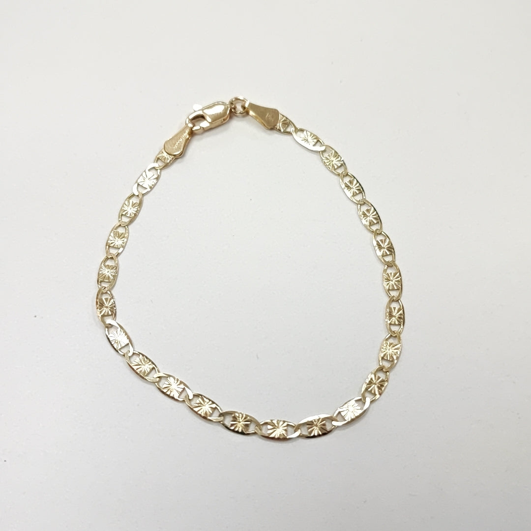 PULSERAS GUCHI ORO 14K 18 CM 2.8 GR (NUEVO)