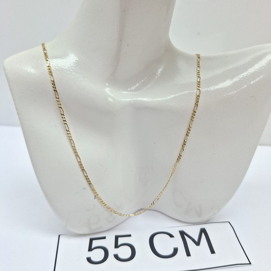 CADENAS TEJIDO 3X1 ORO 14K 55 CM 2.4 GR (NUEVO)