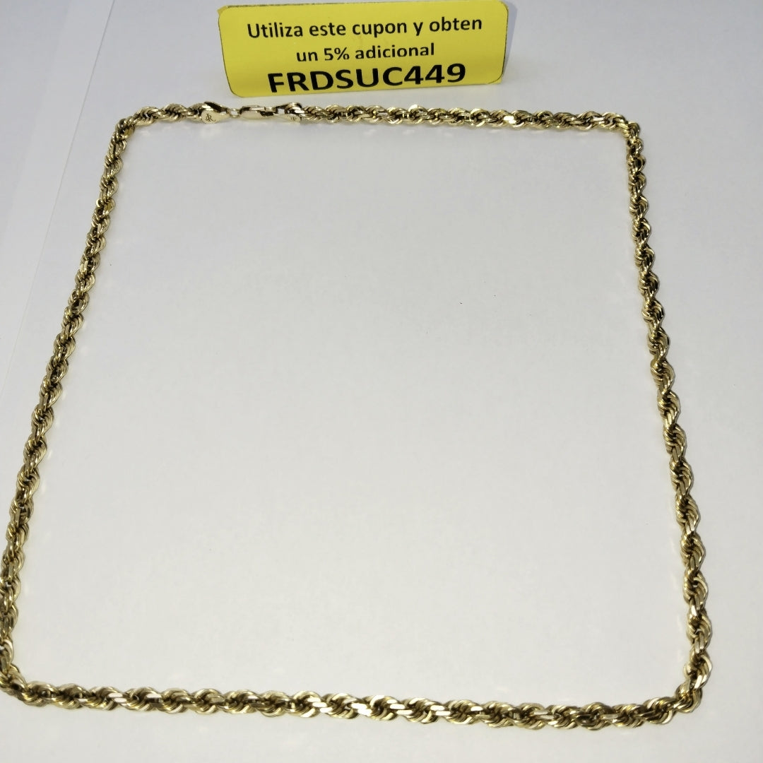 CADENA ORO 14 K 39.5 GRMS (SEMINUEVO)
