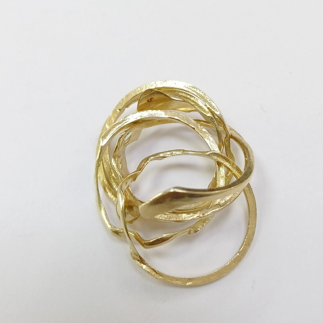 SEMANARIO DE ARGOLLAS ORO 14 K 7,50 GRMS (SEMINUEVO)