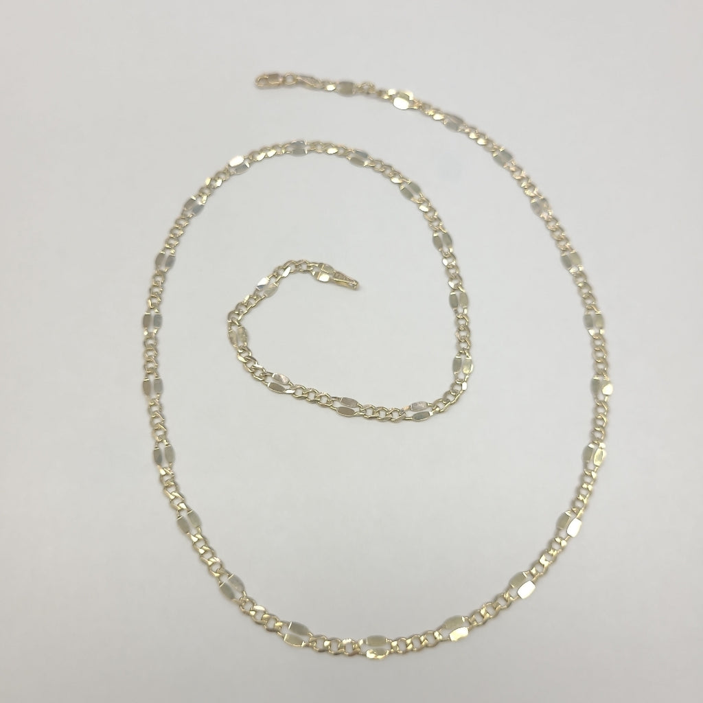 CADENAS TEJIDO ESPECIAL ORO 10K 55 CM 7.1 GR (NUEVO)