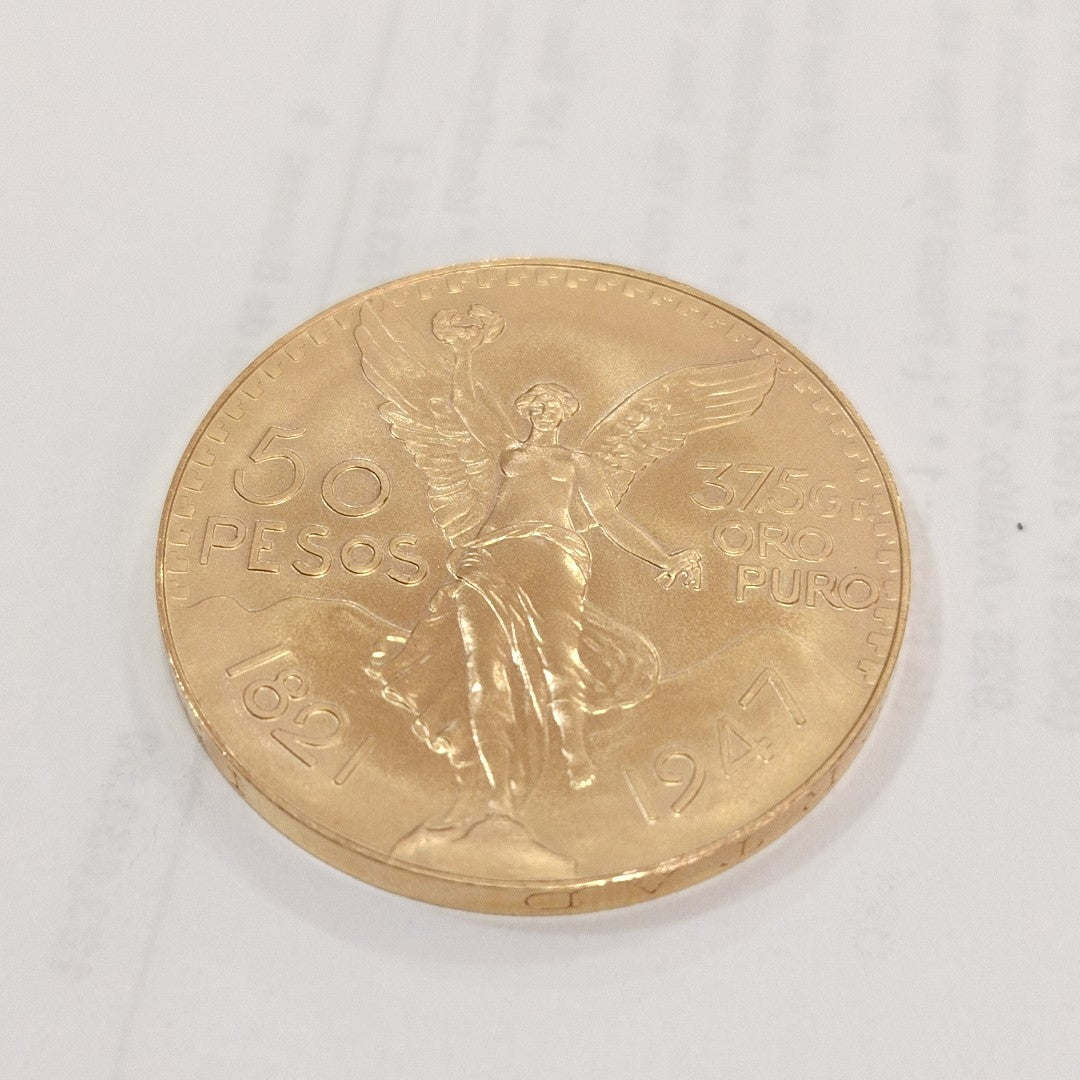 K1 41,60 GRMS 21 K IDENTIFICACIÓN MONEDA NOMINATIVA MONEDAS PESOS 50 PESOS (SEMINUEVO)