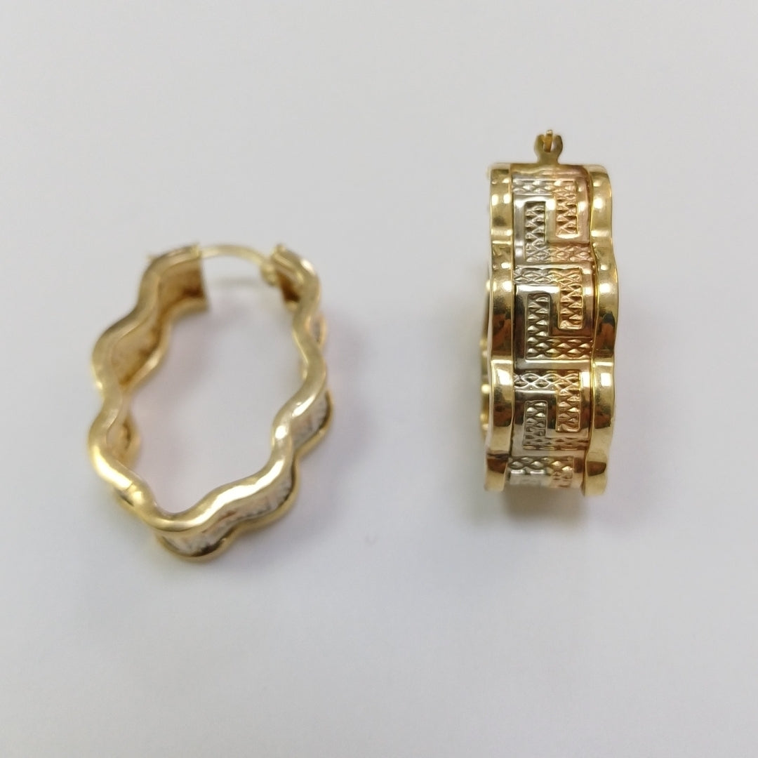 ARRACADAS PAR ORO 14 K 6,80 GRMS (SEMINUEVO)