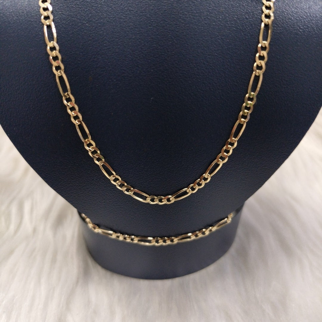 CADENAS 3X1 ORO 14K 55 CM 4.6 GR (NUEVO)