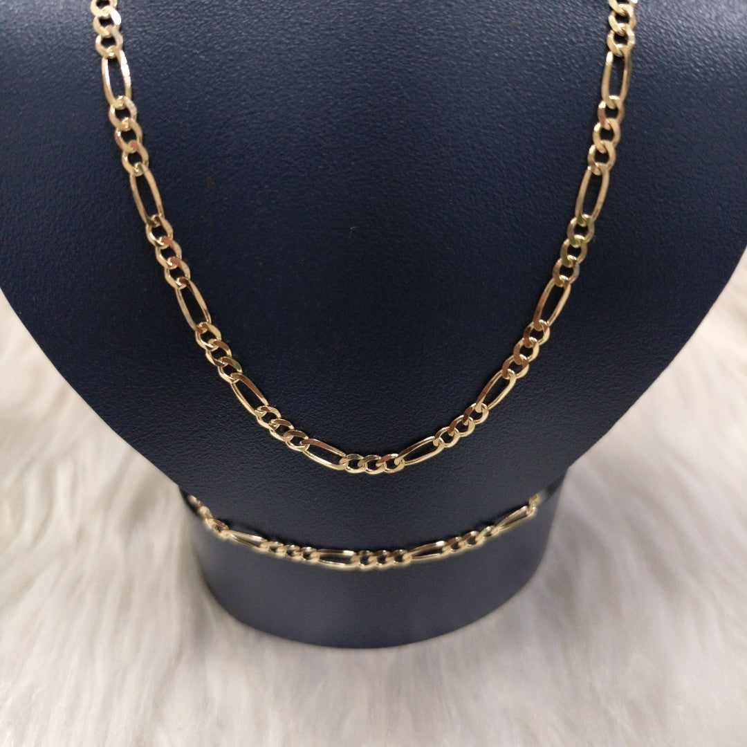 CADENAS 3X1 ORO 14K 55 CM 4.6 GR (NUEVO)