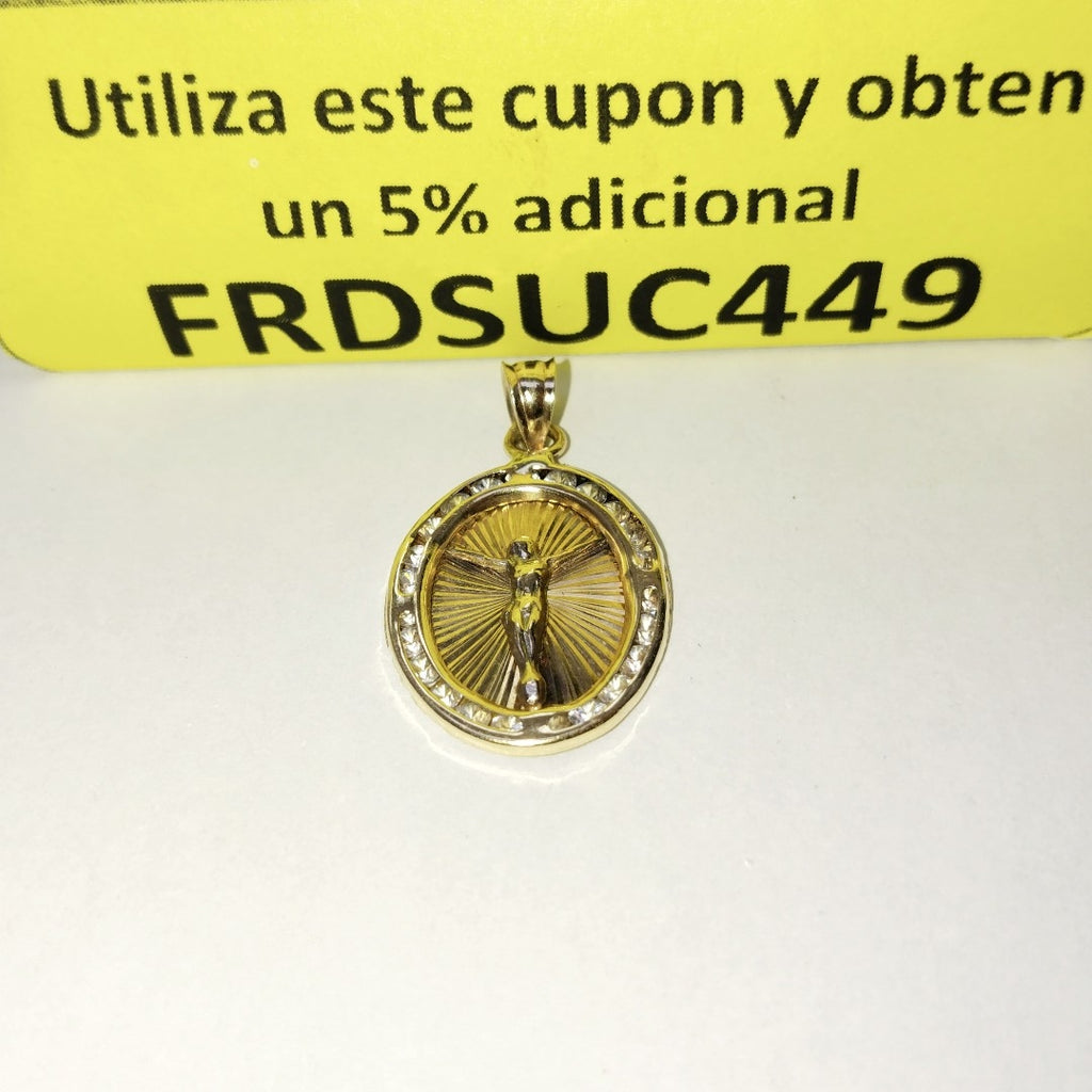 DIJE, MEDALLA RELIGIOSA ORO 14 K 1.6 GRMS (SEMINUEVO)
