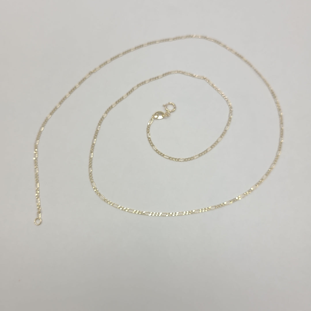CADENAS TEJIDO 3X1 ORO 14K 55 CM 2.4 GR (NUEVO)