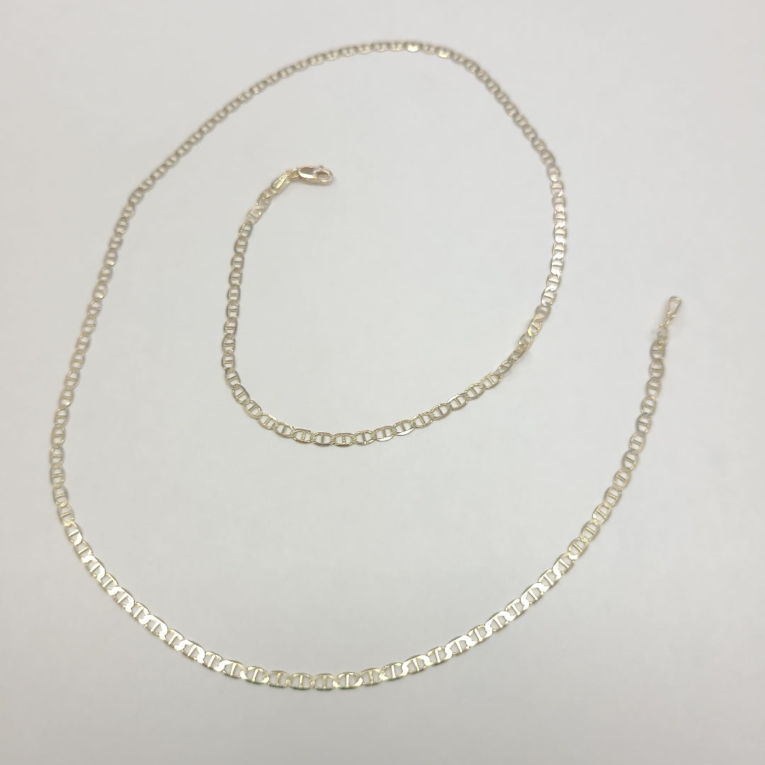 CADENAS TEJIDO GUCHI ORO 10K 55 CM 4.2 GR (NUEVO)