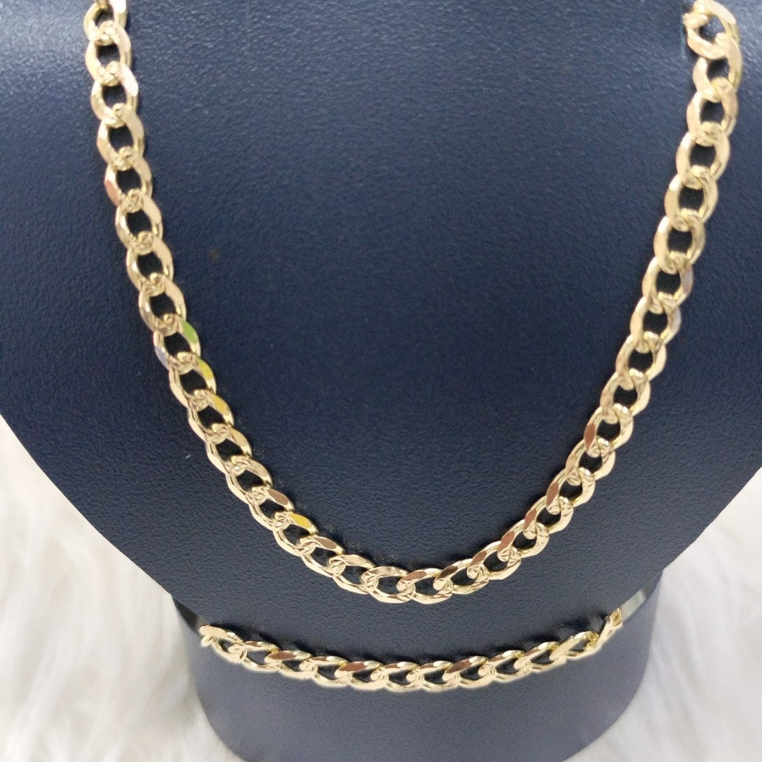 CADENAS BARBADA ORO 14K 55 CM 13.2 GR (NUEVO)