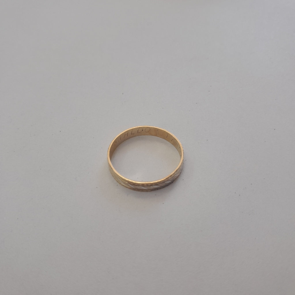 ARGOLLA ORO 14 K 1.4 GRMS (SEMINUEVO)