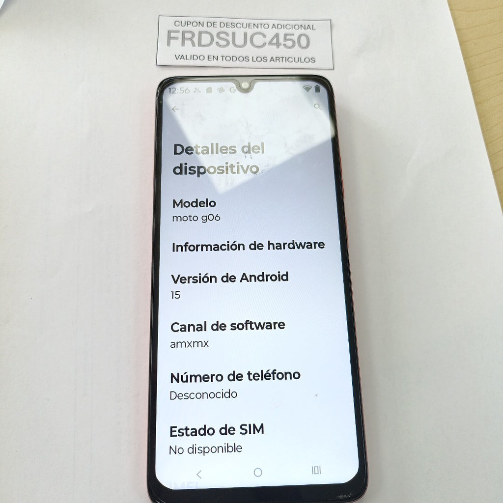 CELULAR MOTOROLA MOTO G06 XT2535-2 (2025) 64 GB 4 GB RAM (SEMINUEVO)