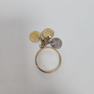 ANILLITO ORO COMBINADO 14 K 3.4 GRMS (SEMINUEVO)
