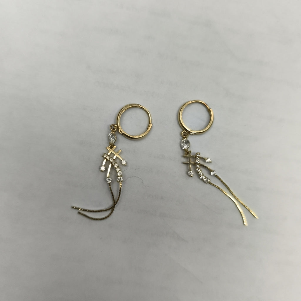 ARETES PAR ORO 14 K 3.3 GRMS (SEMINUEVO)