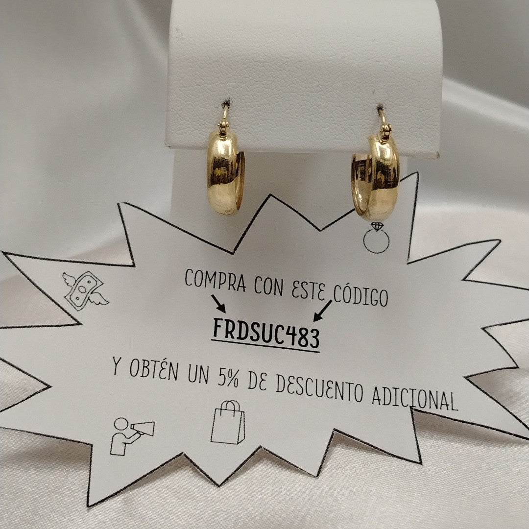 ARETES ARRACADAS ORO 10K 2.4 GR (NUEVO)