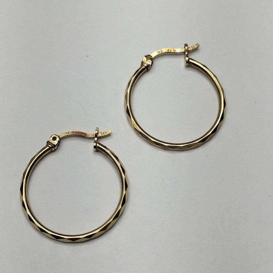 ARRACADAS PAR ORO 14 K 1.3 GRMS (SEMINUEVO)