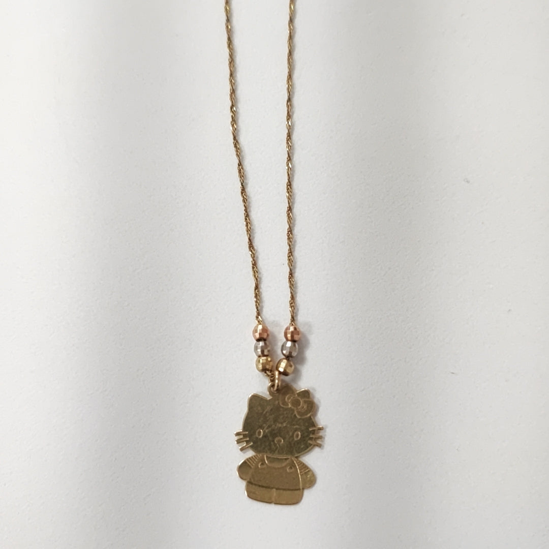 CADENA, DIJE ORO 14 K 2 GRMS (SEMINUEVO)