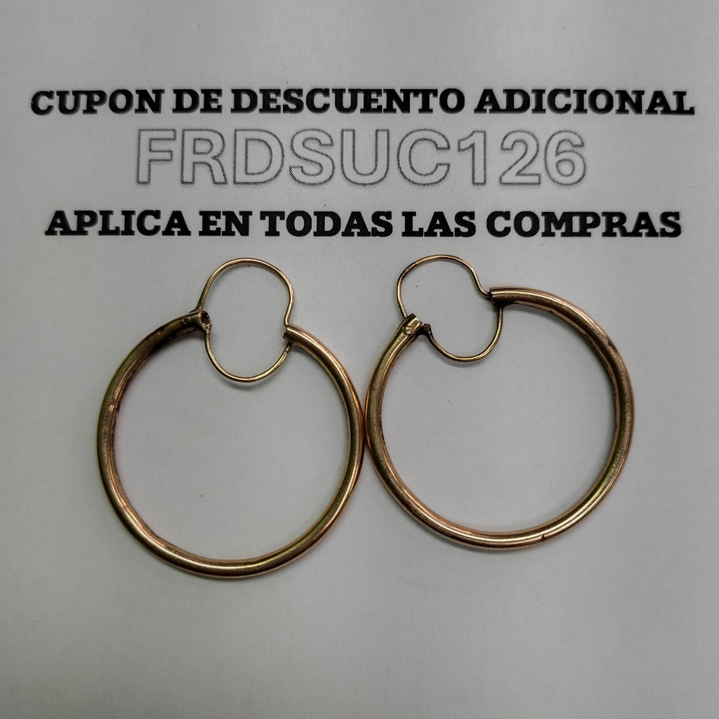 ARRACADAS PAR ORO 8 K 2.9 GRMS (SEMINUEVO)